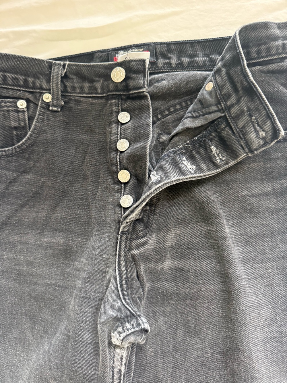 Vintage Late 80s / Early 90s GUESS Mom Jeans - Black Denim Size 29 High-Waisted - Picture 5 of 10